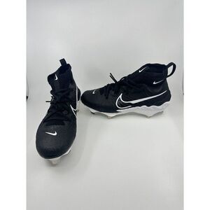 Men Nike Alpha Huarache NXT Black White Baseball Cleats DJ6517-001 Size 10.5